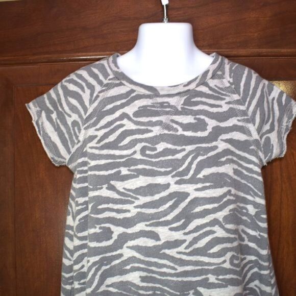 Girls Tiger Animal Print Dress Size 4T Gray Short Sleeve - Picture 5 of 8